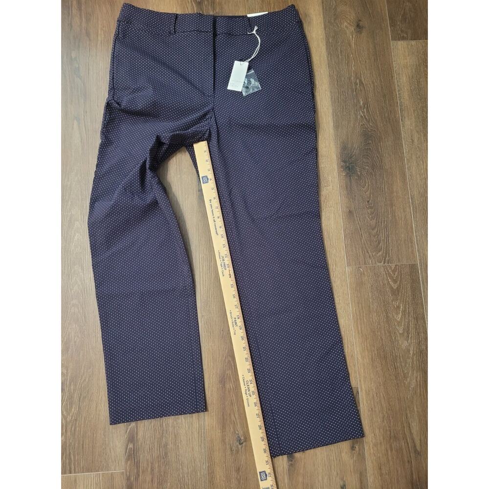 Navy & White Polka Dots Stretch Dress Pants Size 18R Tummy Control Plus Size NWT - Picture 7 of 8